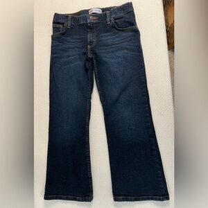 Wrangler Boys Youth Jeans size 10 Husky Blue Straight Leg Authentic Adj. Waist